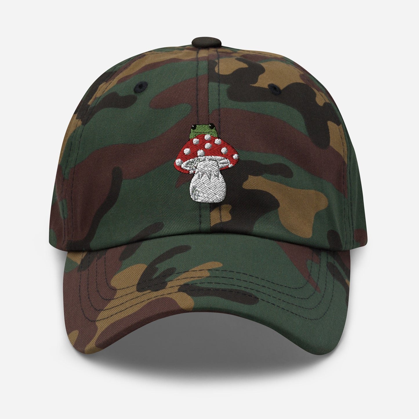 Mushroom-Frog Dad Hat
