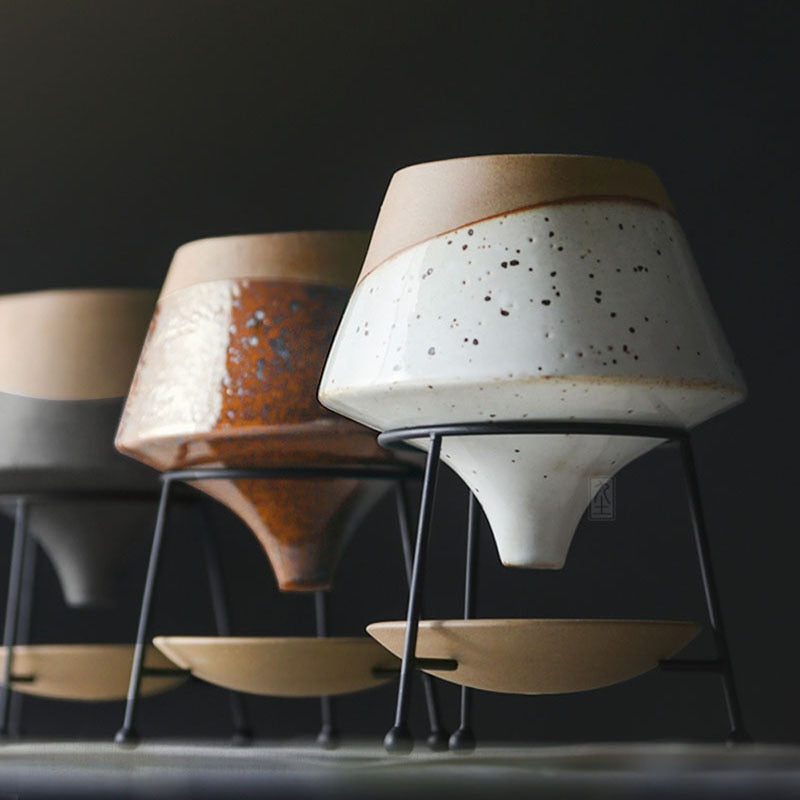 Modern Ceramic Plant Pot with Stand