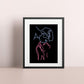 Neon Soul Mates Digital Print