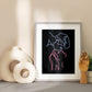 Neon Soul Mates Digital Print