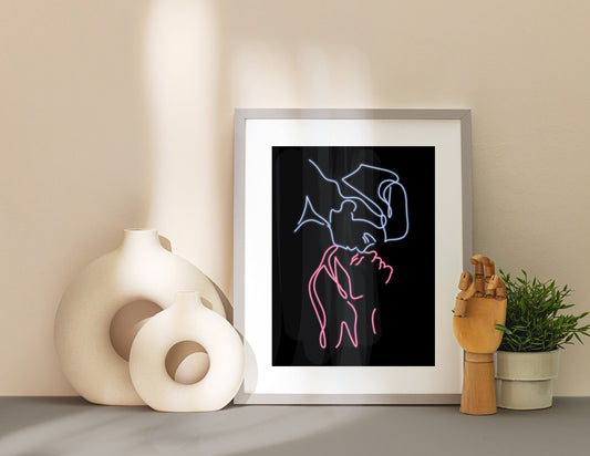 Neon Soul Mates Digital Print