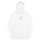 Pink Astrology Cow Embroidered Hooded Sweatshirt