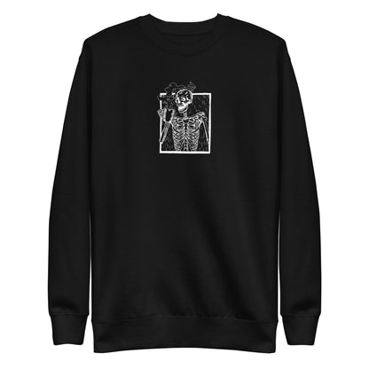 Spooky Coffee Embroidery Sweatshirt