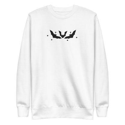 Vintage Style Bats Embroidered Sweatshirt
